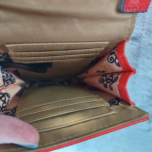 Jessica Simpson Red‎ Small Crossbody Purse Studded Faux Leather Adjustable Y2K - Picture 7 of 10